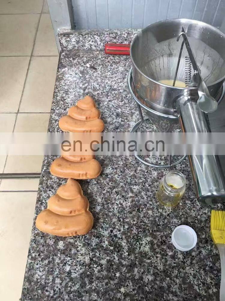 Hot Sale Products Waffle Butter Dispenser Small Metal Stainless Steel Conical Funnel With Rack