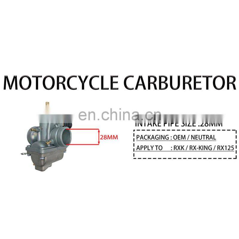 Motorcycle mikuni 28mm carburetor rxk