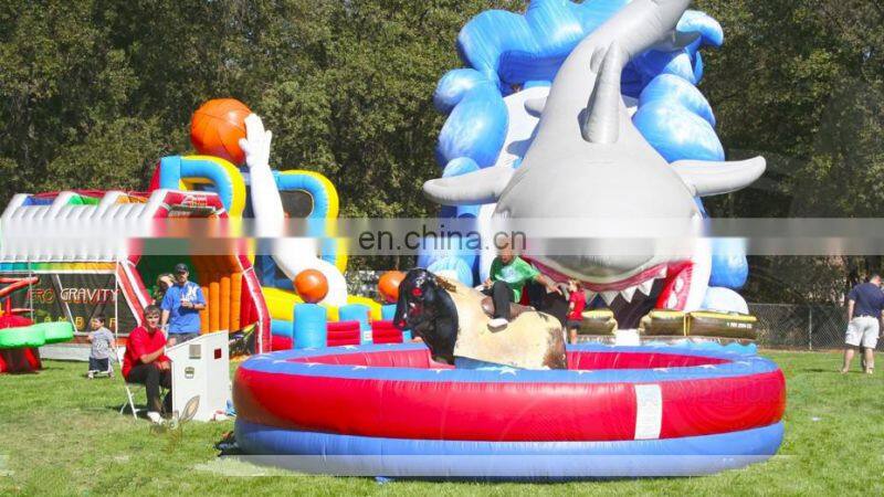Original Factory Supply CE Certified Kids Inflatable Mechanical Bull Ride Game