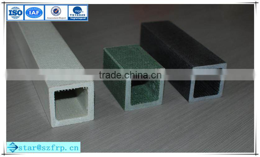 FRP/GRP/glass fiber reinforced plastics channel/frp square tube