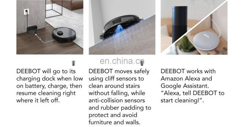 Wholesale ECOVACS DEEBOT 2 in 1 Wet and Dry Smart Cleaning OZMO 950 Robot Electric Vacuum Cleaner