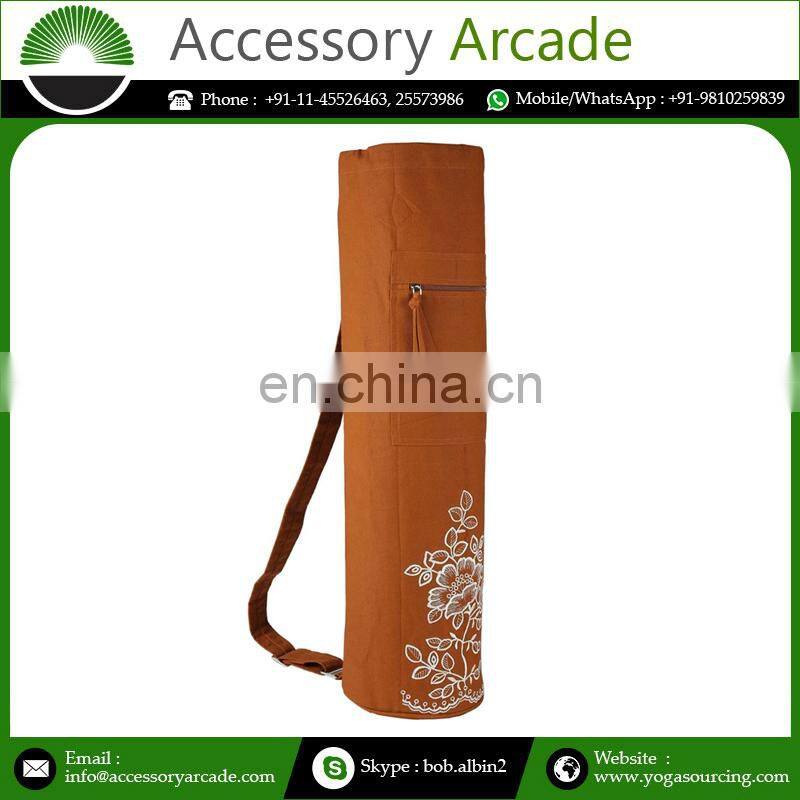 Top Quality Multi Color New Stylish Embroidery Special Design In Drawstring Custom Yoga Mat Bag