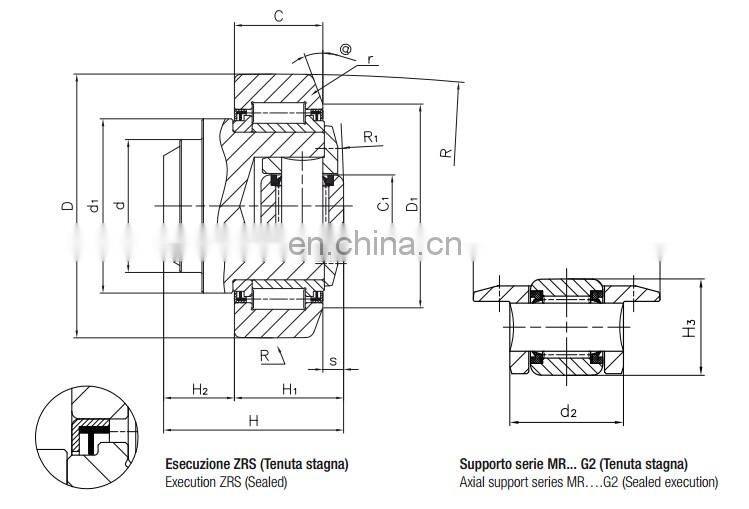 MR 0148.G2 Composite forklift roller bearings MR0148.G2