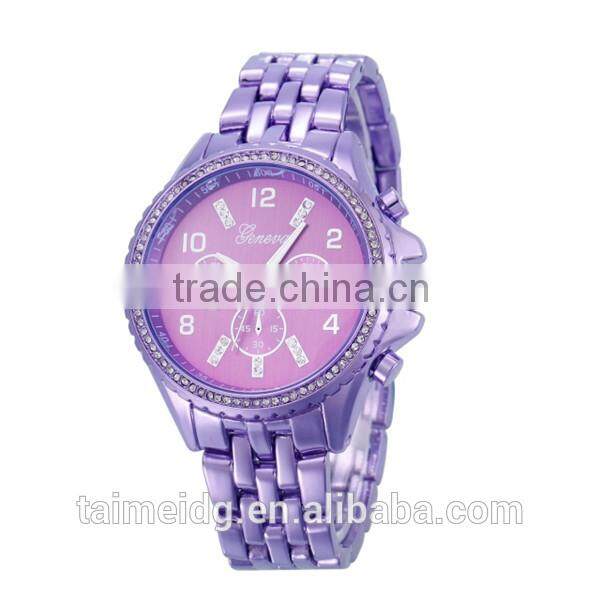 Logo branding woman watches metal geneva