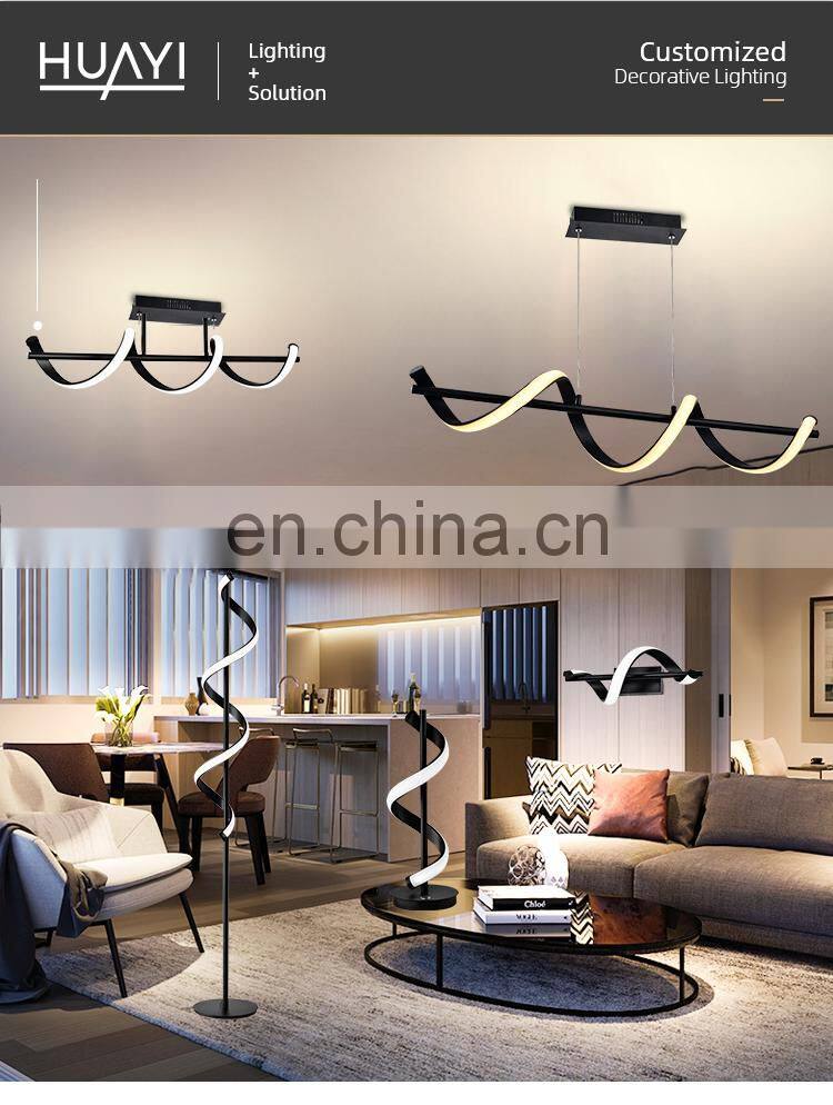 HUAYI High Quality Modern Minimalist 24Watt Floor Lighting Bedroom Led Aluminum Standing Floor Lamp