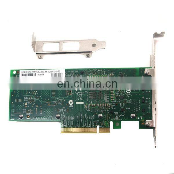X540-T2 10GB PCIe 2.0 8x Ethernet Network Server Adapter Dual Port RJ45 Interface