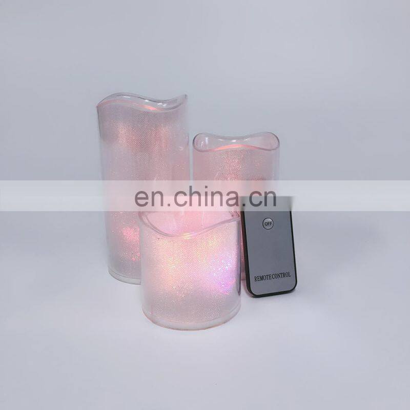 Hot selling safety pillar candle plastic led candle led flameless candle
