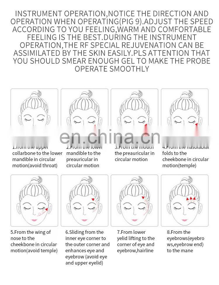 RF Skin Rejuvenation Skin Care Beauty Instrument For Home Anti-aging Lifting and Firming Skin Wrinkles Removal Massage Machine