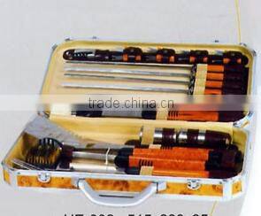 Aluminum frame fireproof hard shell sturdy bbq tool set with case at factory price