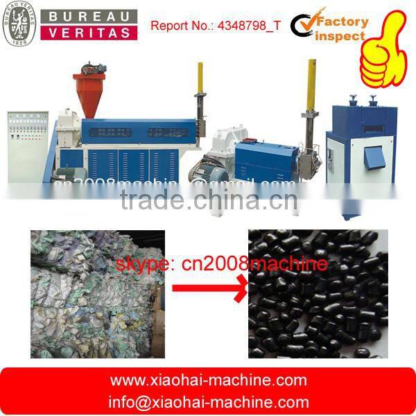 HAS VIDEO Plastic Granules Raw Material Making Machine For Ldpe Hdpe Film Pelletizing
