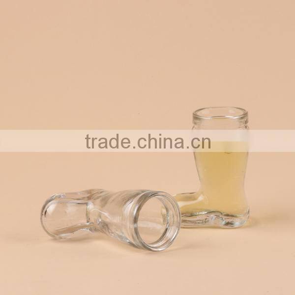 40ml Boot shape Clear Glass cup wine cup couple