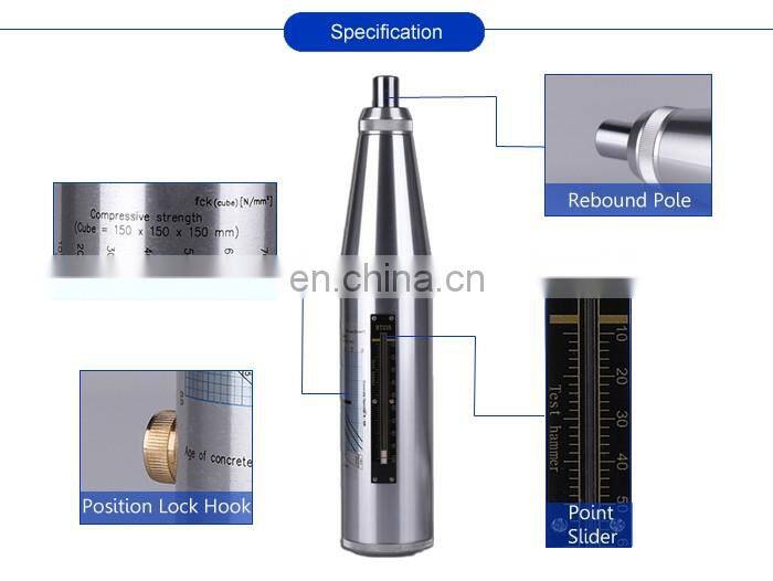 Taijia ht-225 digital hammer test beton used for hardness testing of materials hammer rebound test concrete