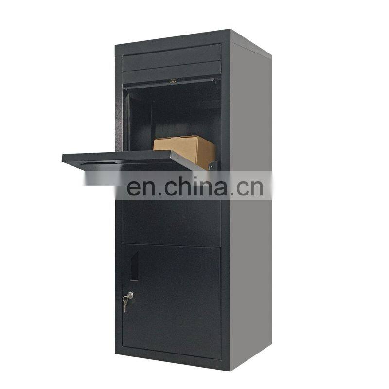 Package Drop Box for Secure Parcel and Mail Delivery, for Small and Medium Sized Packages