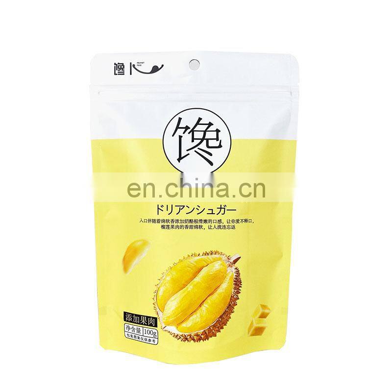 Wholesale customized plastic Food grade snack packaging with zipper