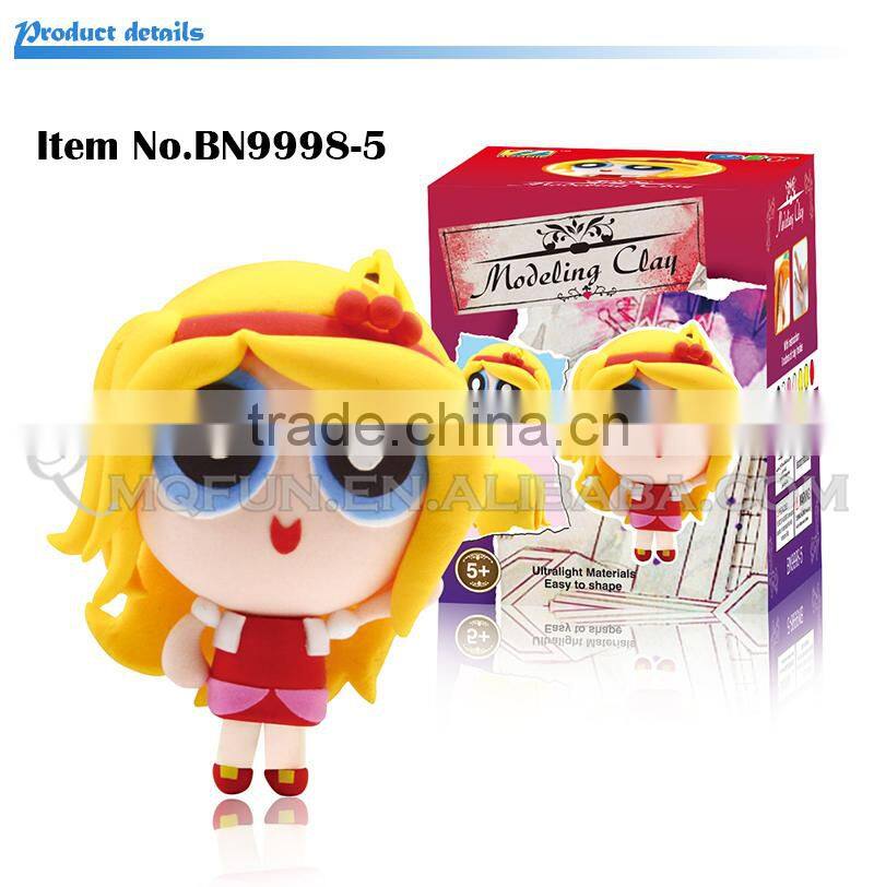 Mini Qute Bonnie kawaii 8 styles American girl fashion dolls DIY cartoon model building block plasticine clay educational toy