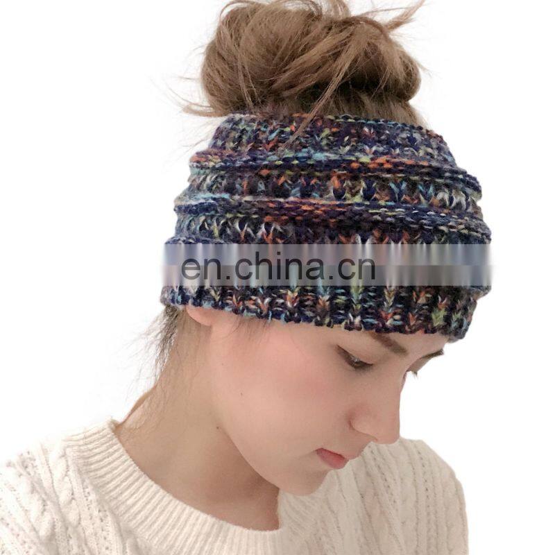Women Knitted Headband Autumn Winter Girls Hair Accessories Headwear Elastic Hair Band Hair Accessories
