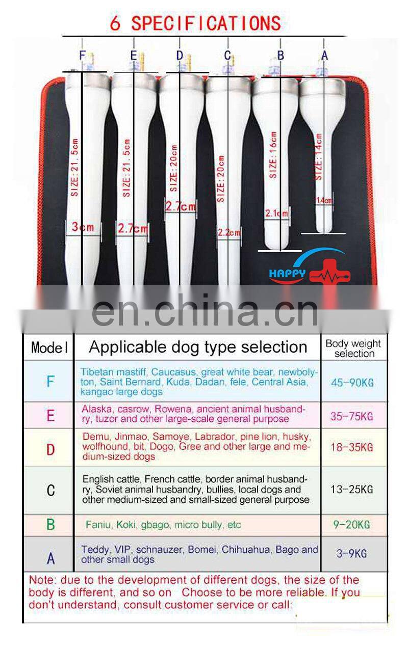 HC-R058D Best price veterinary artificial insemination gun kit for dog inflatable AI gun probe