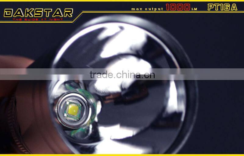 DAKSTAR PT16A CREE XML T6 18650 Aluminum Rechargeable Long Shot Deep Reflector 1000 Lumen Bike Light
