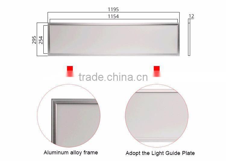 RoHS SAA CE ultra thin high brightness 72W led ceiling panel light