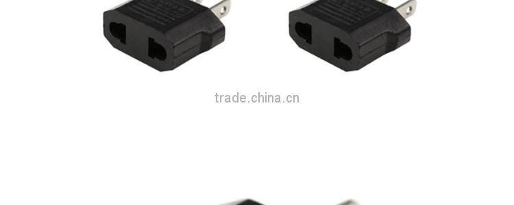 Unique custom printing world Black EU/AU to US AC Power Plug Travel Converter Adapter universal travel adapter china supplier