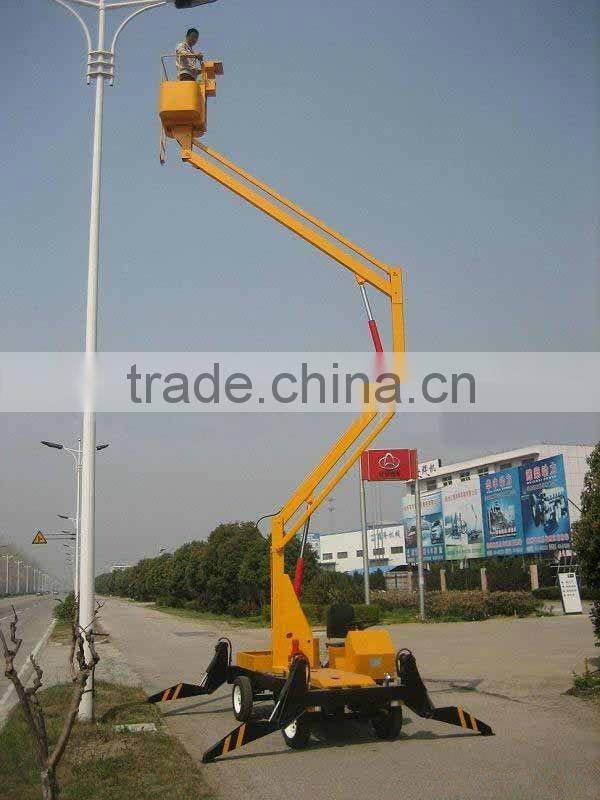 hydraulic trailer mounted boom lift platform