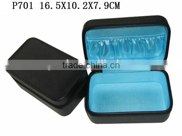 Fashionable PU Leather Packaging Cosmetic Bag with Flannel Insert Wholesale Made in China P701