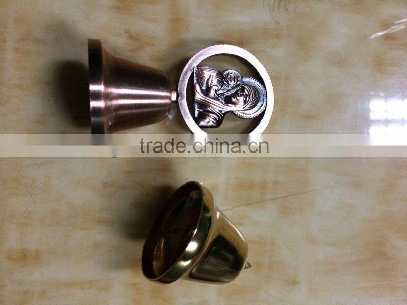 customized antique copper church dinner bells