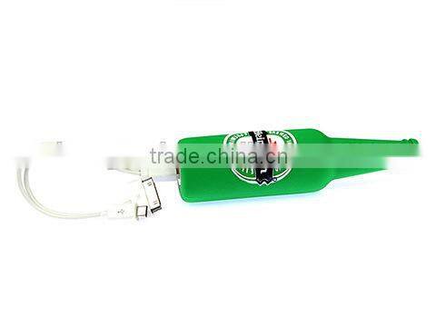 Best Price Cute Beer Bottle Lithium Battery Power Bank