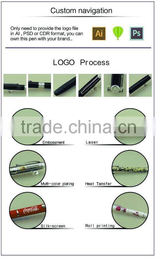 Promotional gift item crystal ballpoint pen with key chain