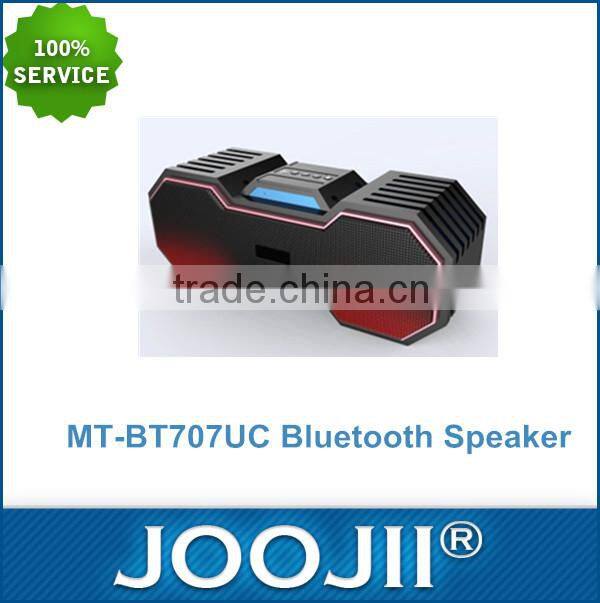Phone Hands free wireless bluetooth speaker , portable bluetooth speaker with TF/USB card reader & Multi Color LED lighting