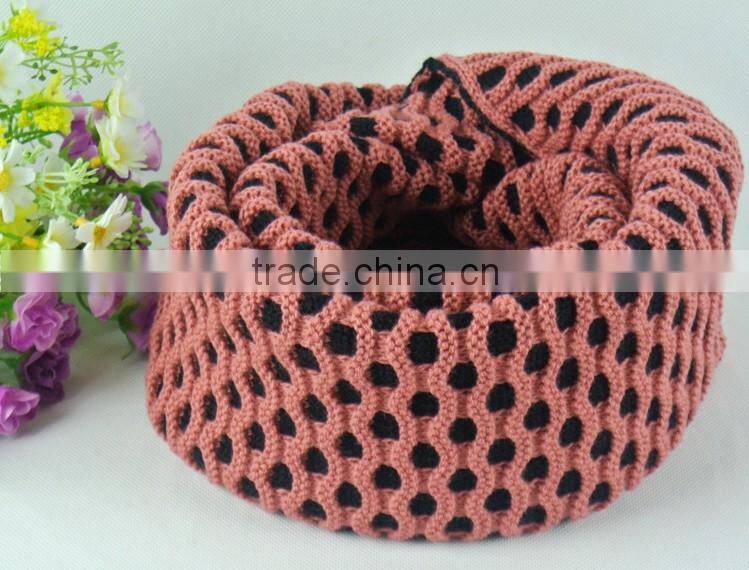 Fashion Assorted Color Gridding Lady Circle Scarf