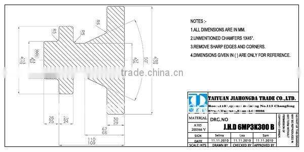 ASTM A105 multi-purpose Stem housing free forging