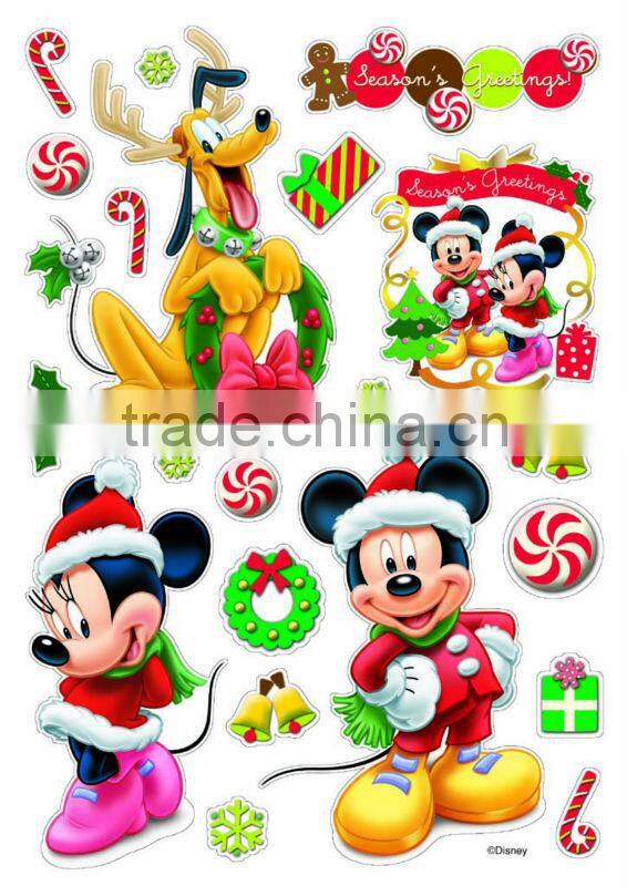 happy mickey window sticker decoration