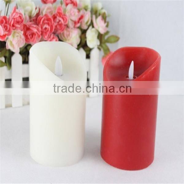 led paraffin wax candle light