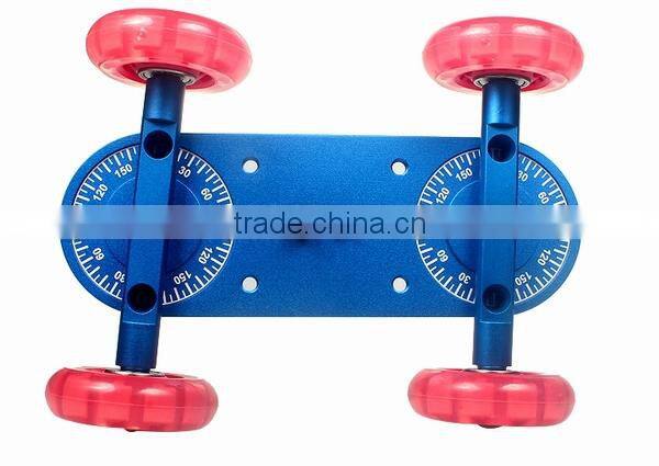 Commlite 1/4'' Hot Shoe Mount Adapter Dolly Kit Skater DSLR Video Camera Truck