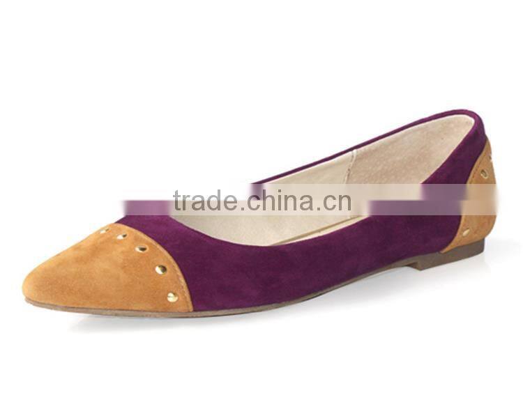 Hot selling flat shoes women 2015 pump shoes women 2016 with low price XT-DA0958