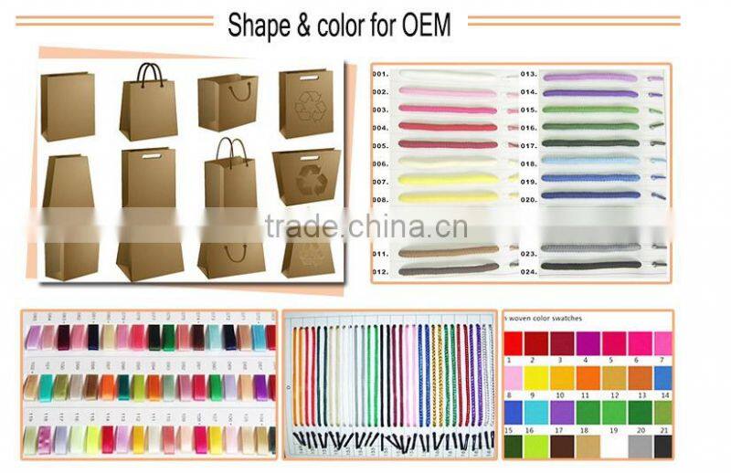 brown colour cheap Custom food grade bread packaging paper bags