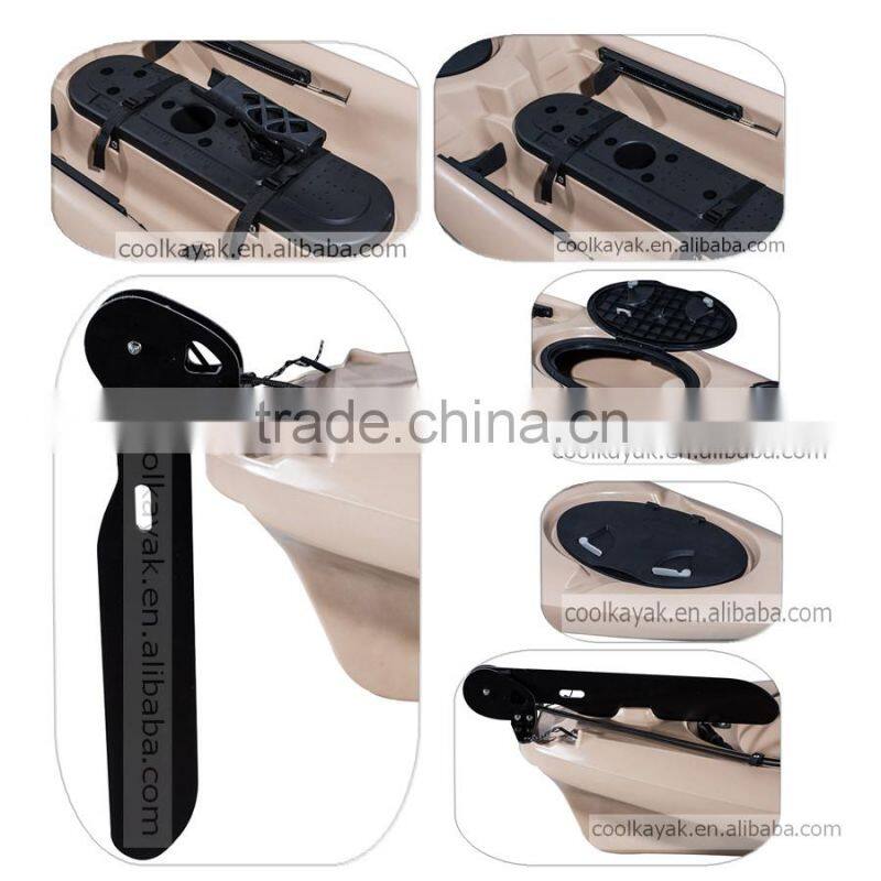 12ft one seater plastic fishing kayak sale