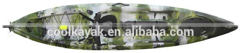 single fishing canoe kajak with rudder and pedal from cool kayak