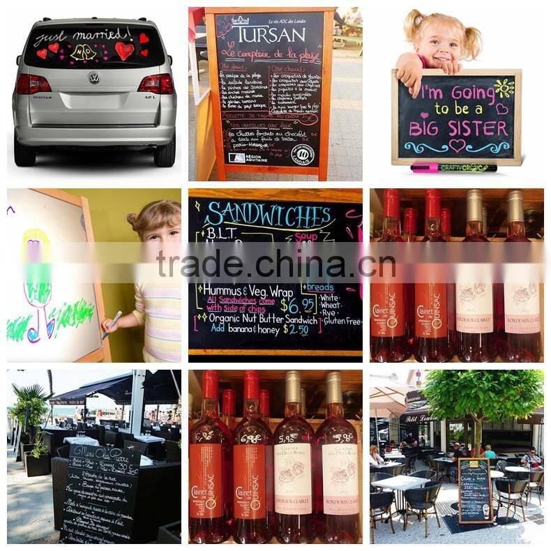 waterproof liquid chalk, rain resist pen for menu board outdoor with custom logo
