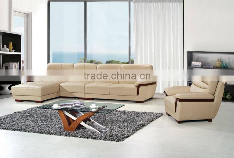 2014 Modern design grain leather sofa