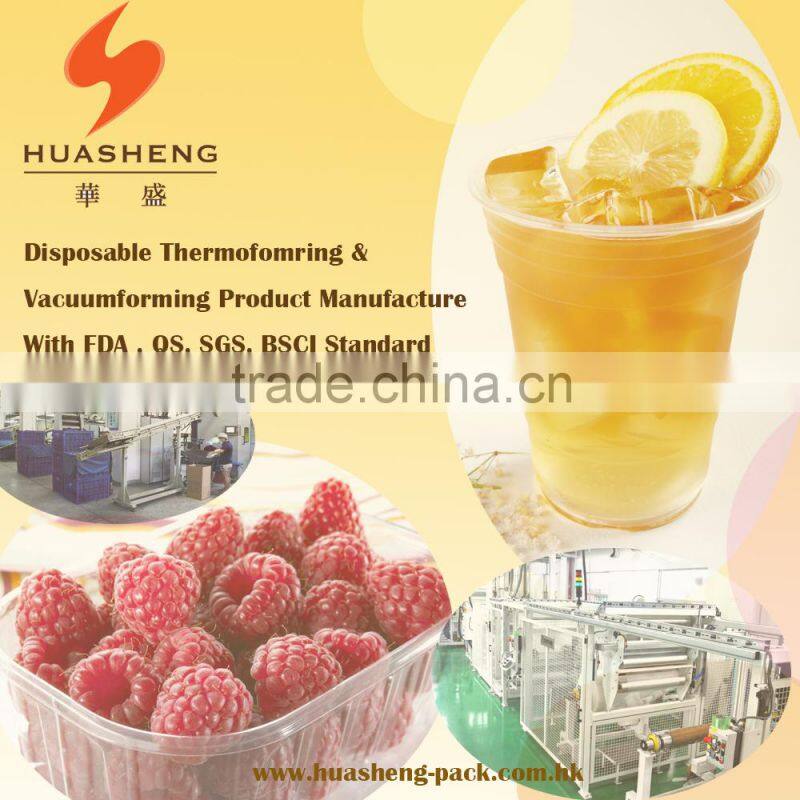 FDA proved OEM Unique PP 390ml Party Tray