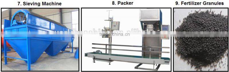 Organic fertilizer ball granules making production line 50000 tons per year