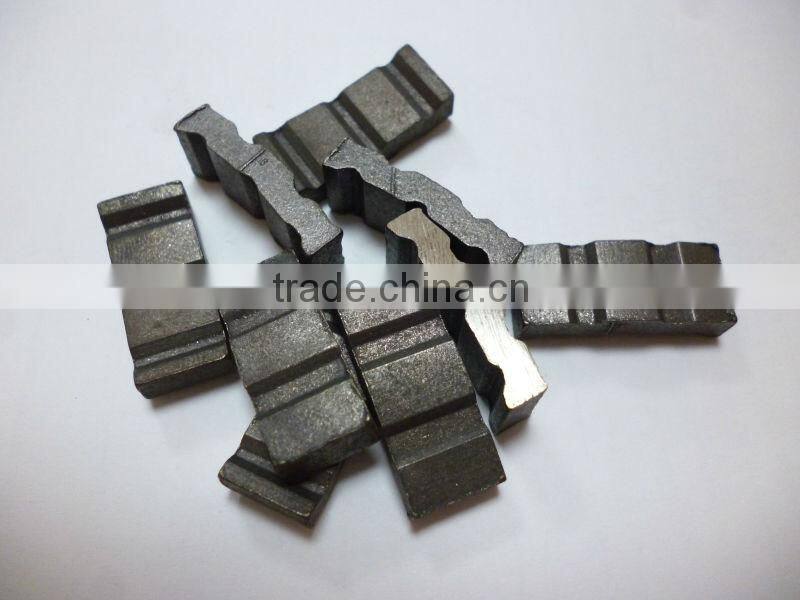 Turbo/waves shapes diamond segments used on wet/dry core drills