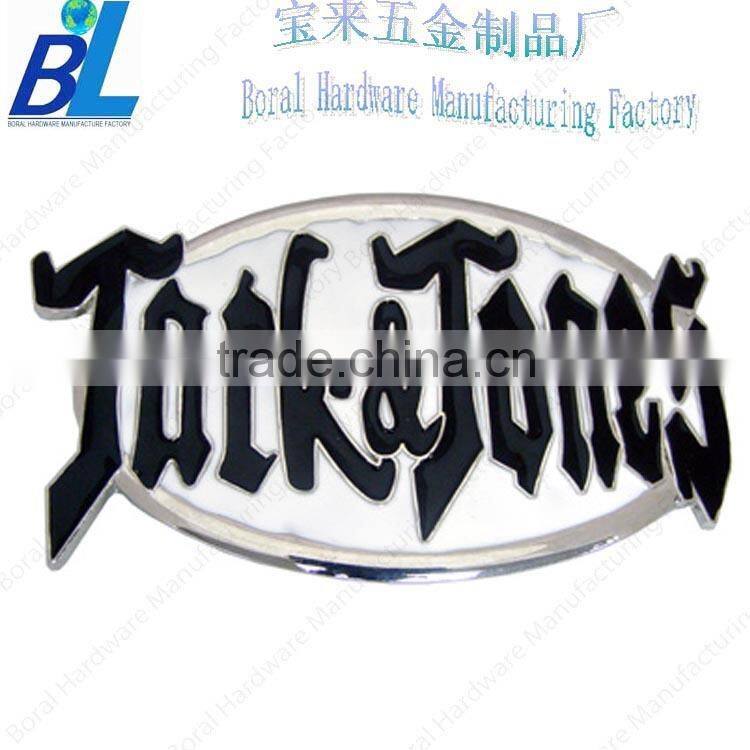 Popular jelly painted metal letters pattern belts buckles