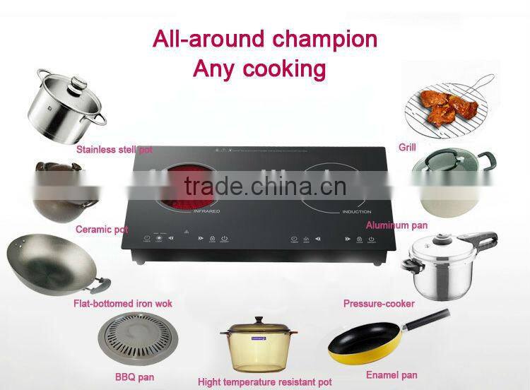 Combination 4000W induction cooker vs infrared cooker induction heating electric cooker