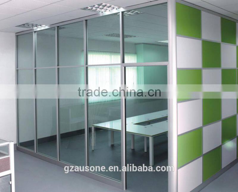 Modern aluminum frame glass walls