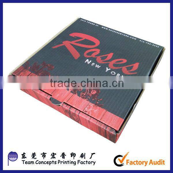 cheap custom black pizza box