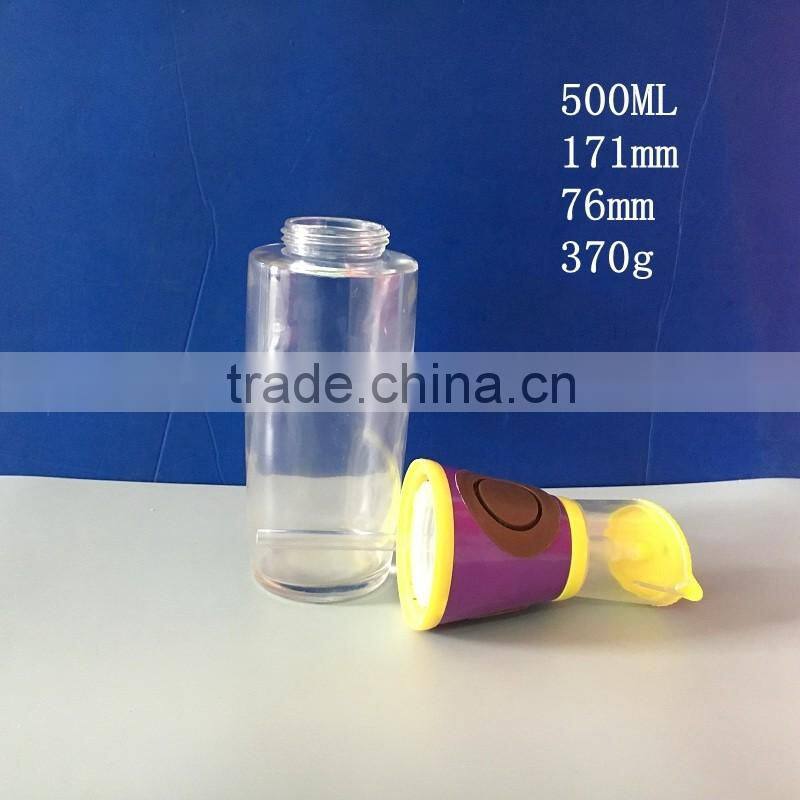 500ml glass water bottle bird feeder
