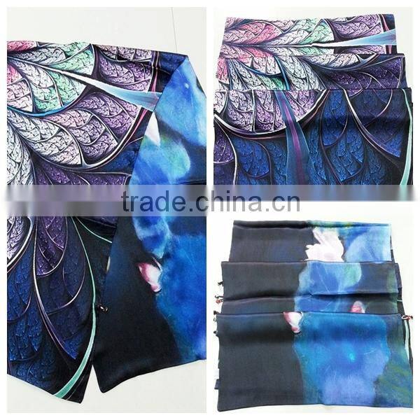 double-layer silk scarf